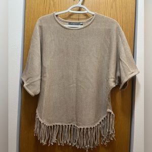 Fringe bottom sweater